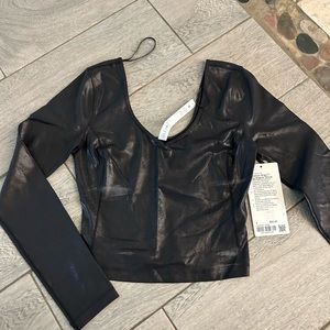 Lululemon Align Longsleeve in Black Shimmer // NWT // Size 4